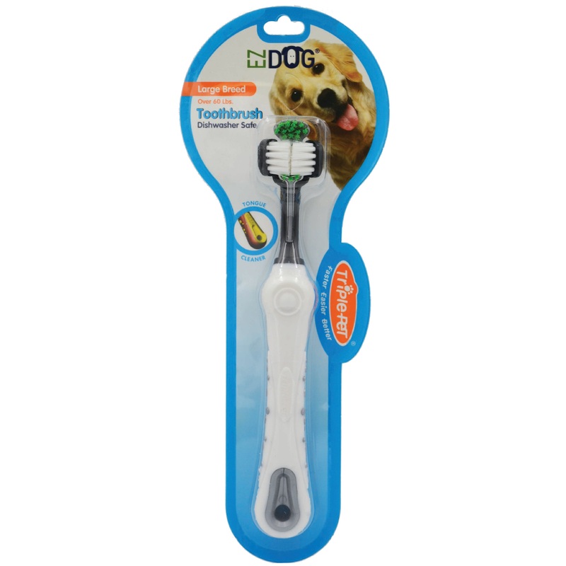 Triple Pet Toothbrush|Small Breeds|Large Breeds