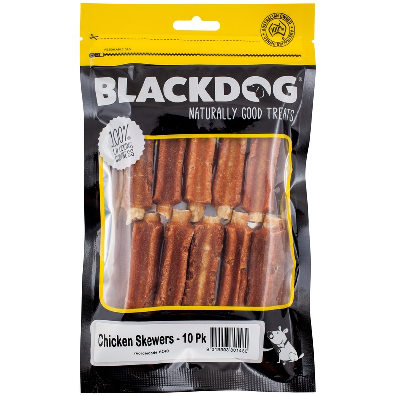 Blackdog Chicken Skewers|Single|10 Pack|1kg