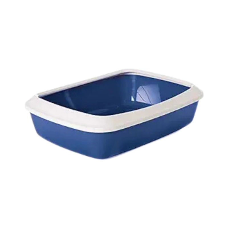 IRIZ CAT LITTER TRAY PLUS RIM NORDIC BLUE