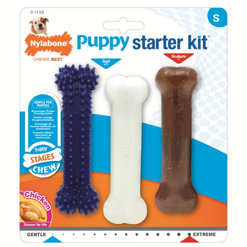 Nylabone Puppy Starter Kit Puppy (Teething/AChew/Healthy)