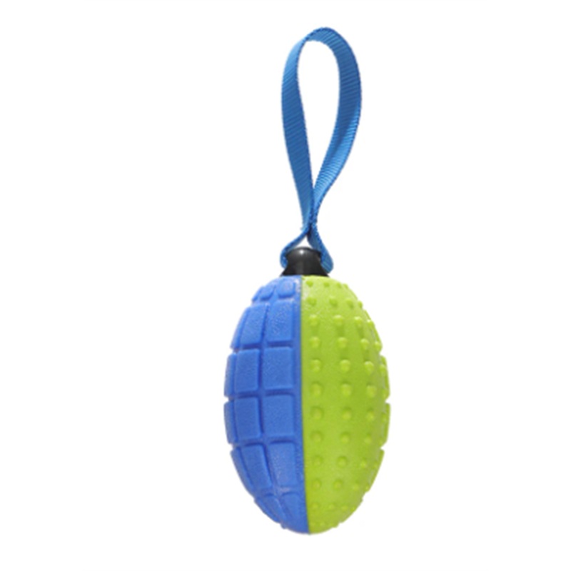 Rubber Rugby Fetch Ball L 15cm Dia 25cm