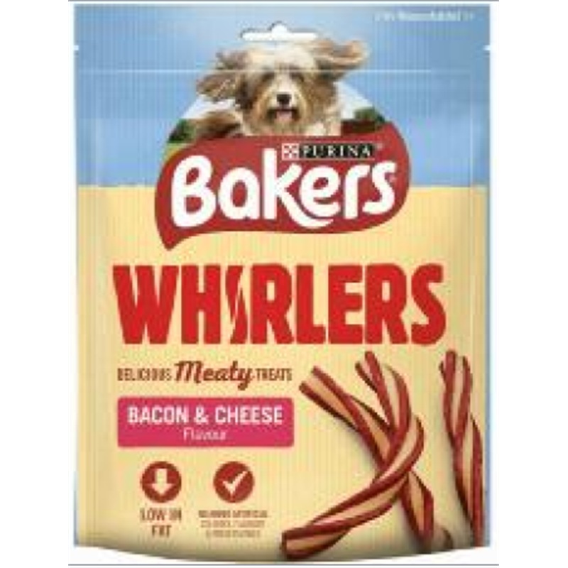 Bakers Whirlers Bacon And Cheese 130g.