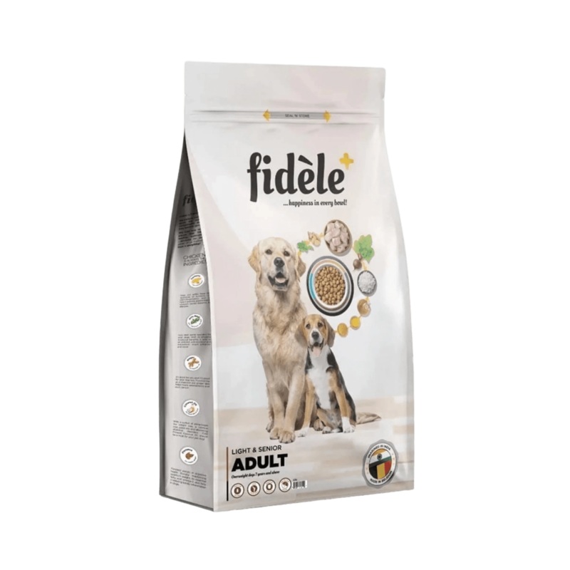 FIDELE PLUS ADULT LIGHT & SENIOR DRY FOOD (S)
