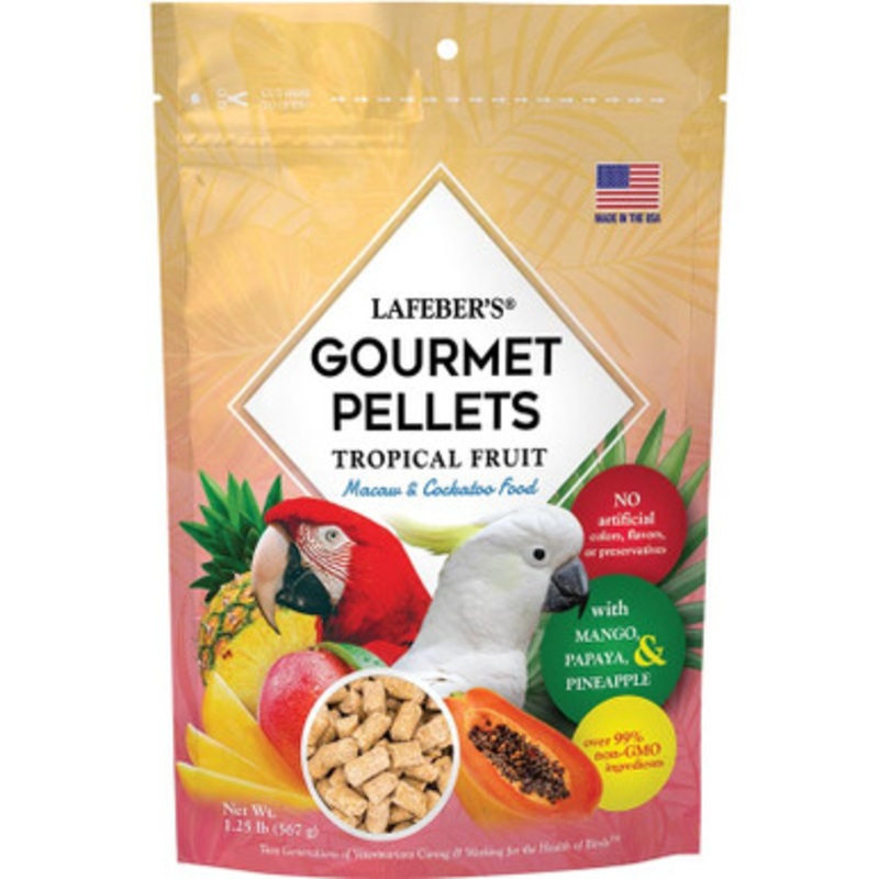 Lafeber Company Macaw & Cockatoo Tropical Fruit Gourmet Pellets – 1.25 lb