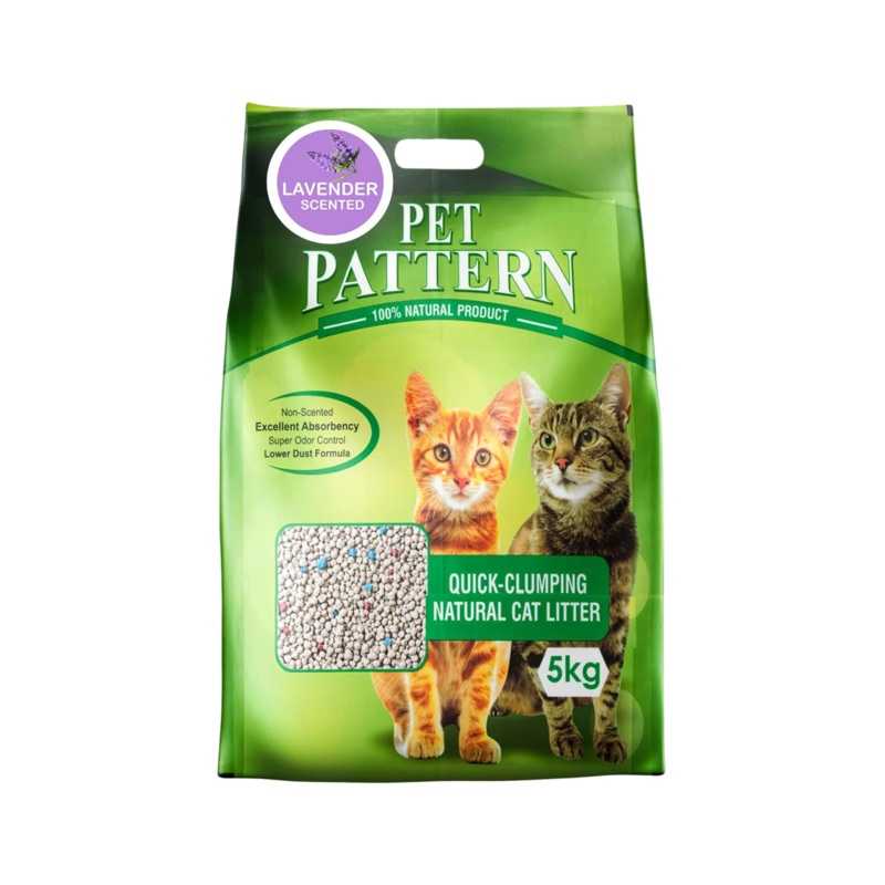 PET PATTERN LAVENDER CAT LITTER (S)