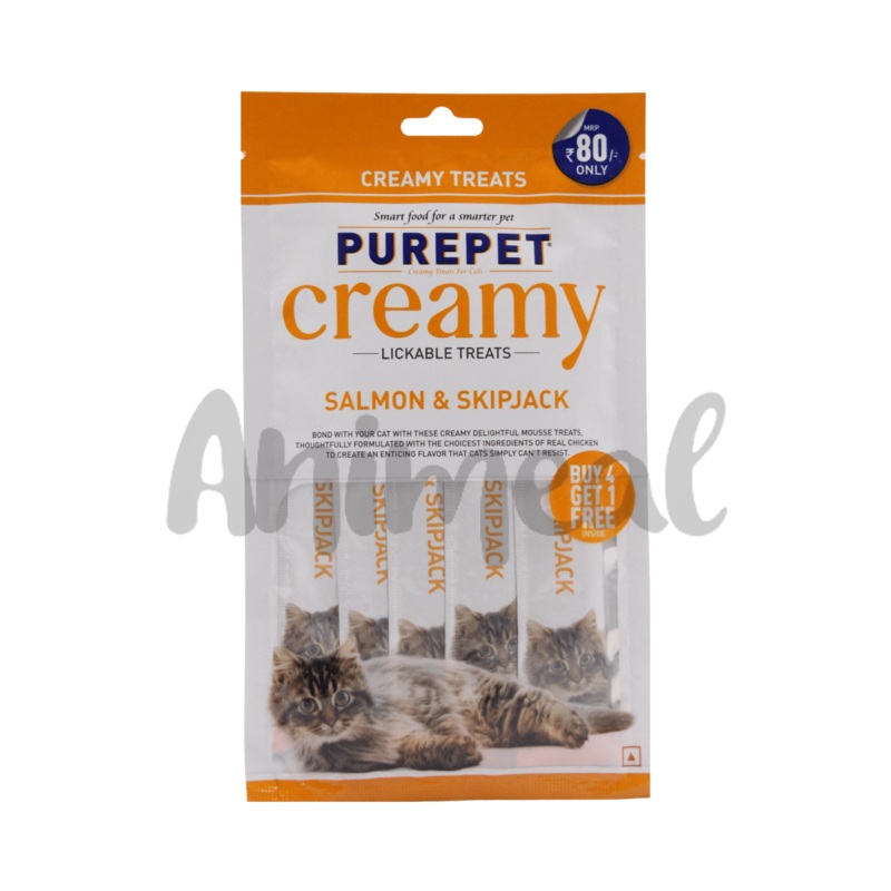 PUREPET CREAMY TREAT SALMON & SKIPJACK