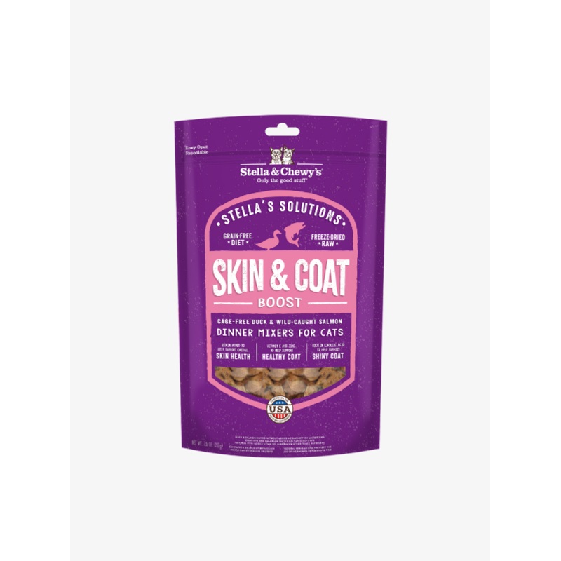 Stella & Chewys Stellas Solution Skin & Coat  Wild Caught Salmon & Cage Free Duck 7.5 oz