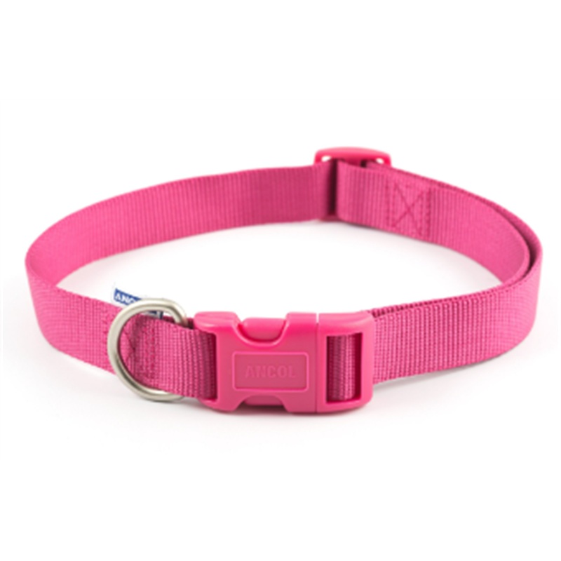 Ancol Collar Adjustable 25mm Pink