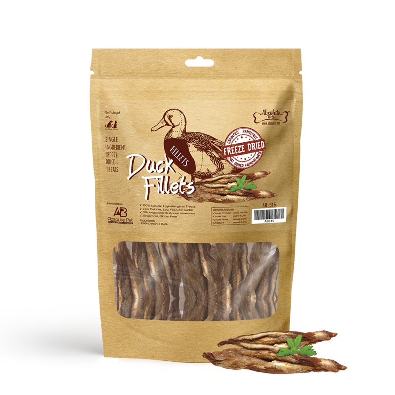 Absolute Bites Dog Freeze-Dried Duck Fillet 70g