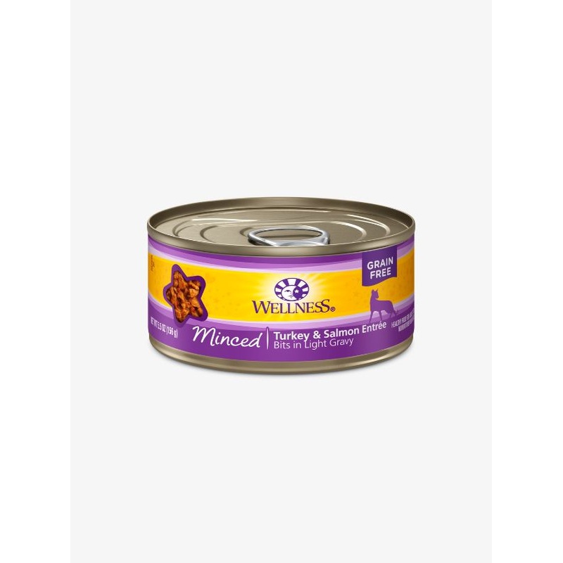 Wellness Complete Health Minced Turkey & Salmon Entree Canned Cat Food [Weight : 5.5 oz]