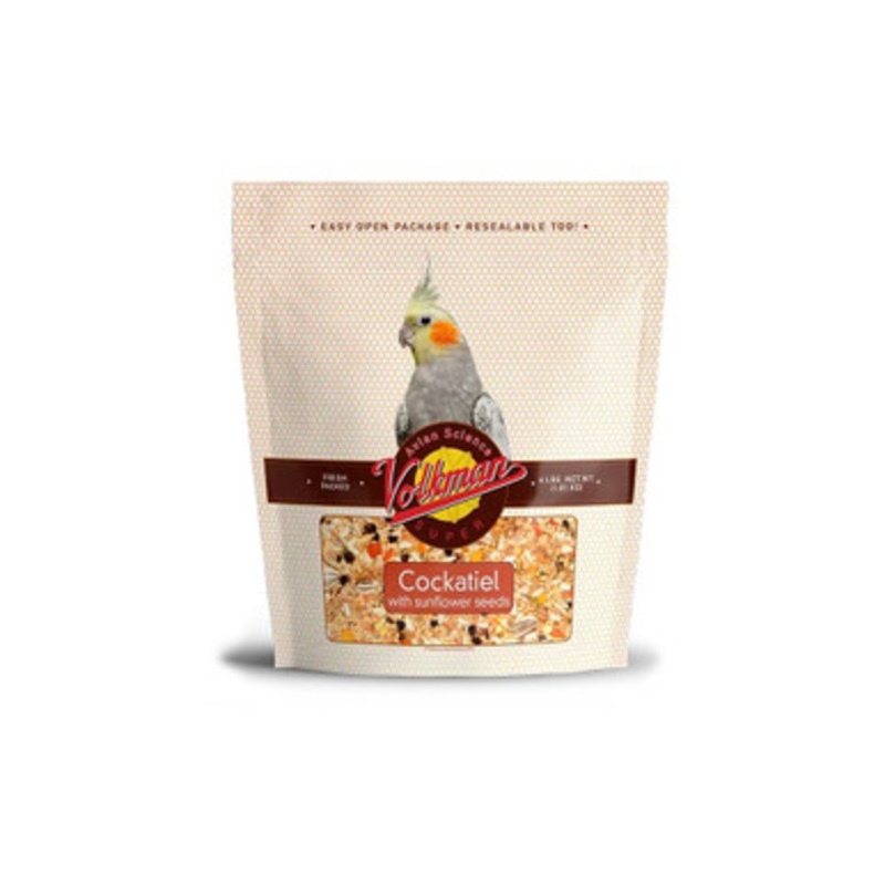 Volkman Avian Science Super Cockatiel with Sunflower Seeds