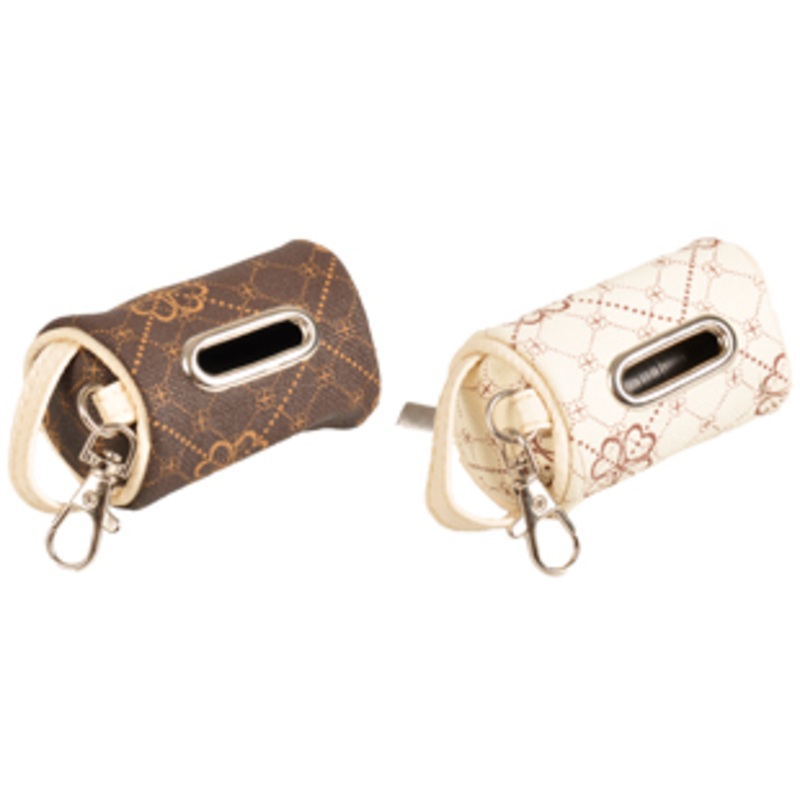 POOP BAG HOLDER VITO  RIRI ASS. BEIGE AND BROWN