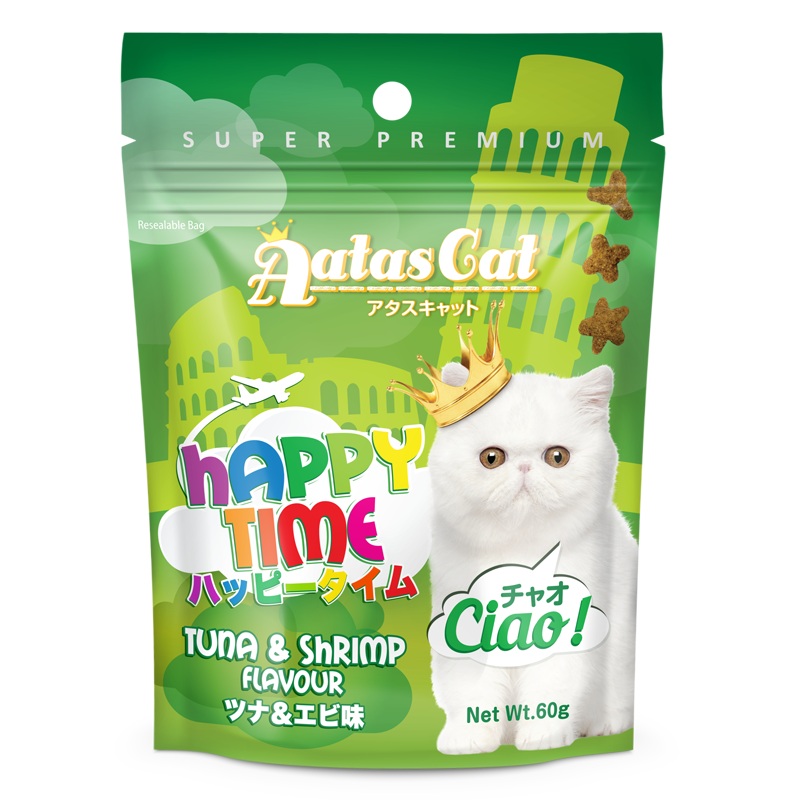 Aatas Cat Happy Time Ciao! – Tuna & Shrimp 60g