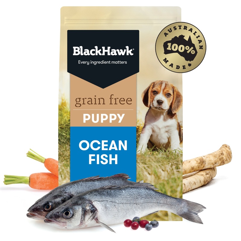 Black Hawk Grain Free Ocean Fish Puppy Dry Dog Food 7kg ^._.^