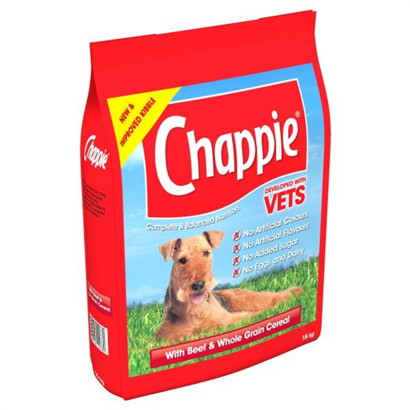 CHAPPIE Dog Complete Dry with Beef and Wholegrain Cereal 15kg