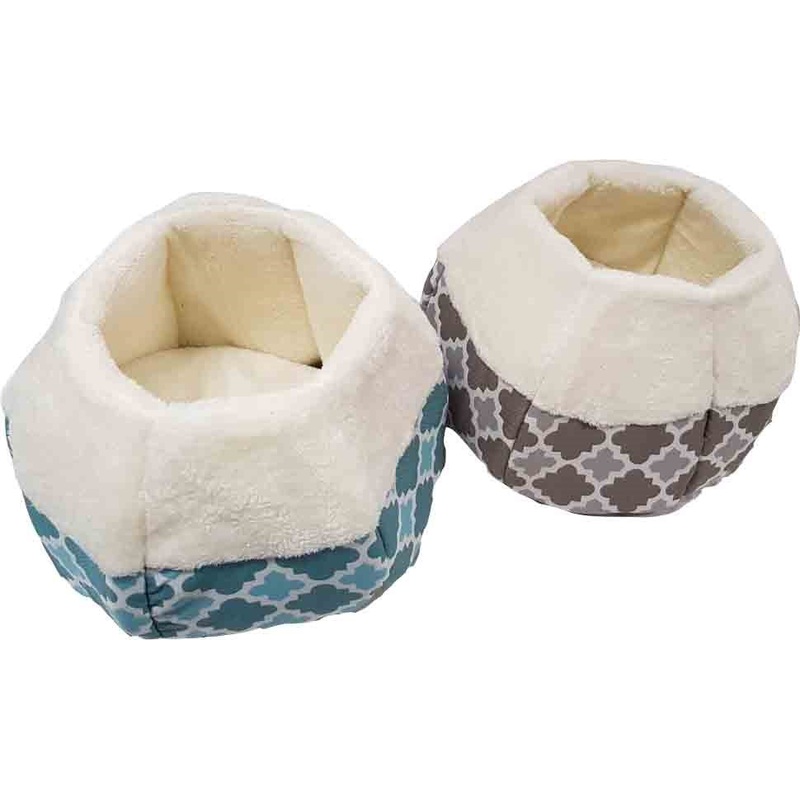 CAT HEXAGON BED| 41x24cm|GREY