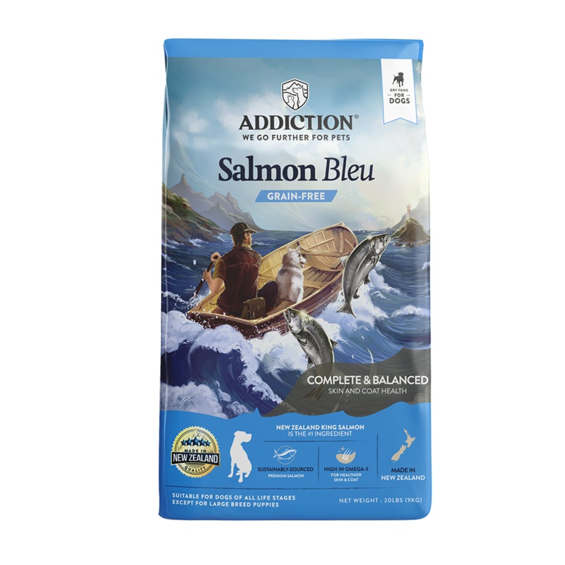 *DONATION TO LOVE THE VOICELESS* Addiction Dog Salmon Bleu 20lb