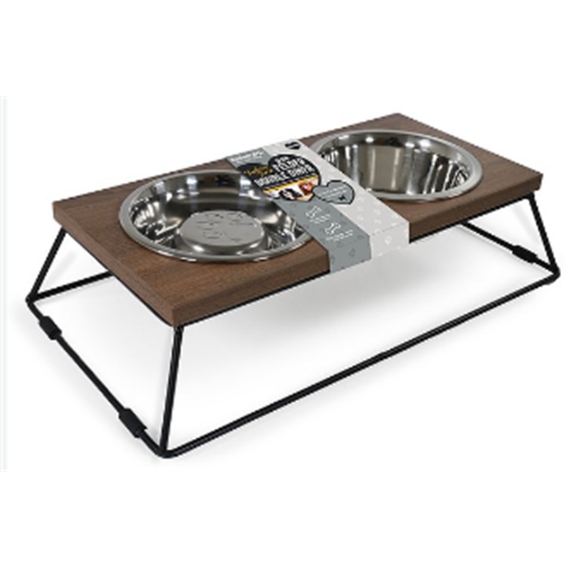 Rosewood Double Slow Feeder