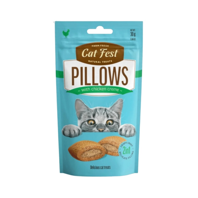 CATFEST PILLOWS WITH CHICKEN CREAM