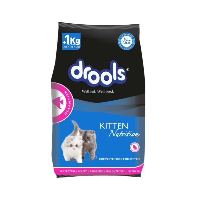 DROOLS CAT KITTEN OCEAN FISH DRY FOOD (S)