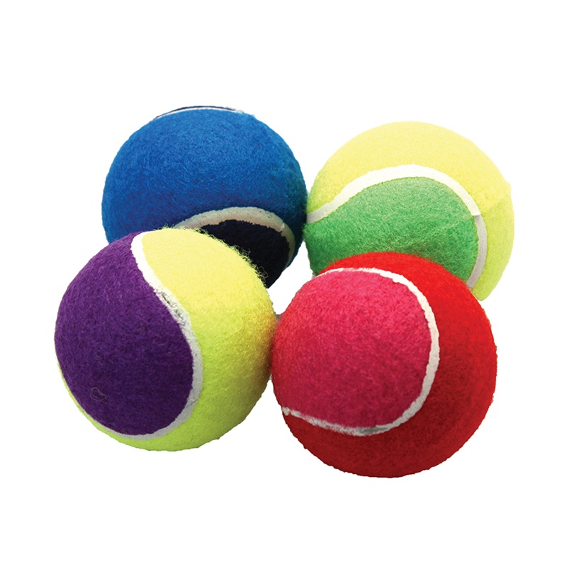 Tennis Ball 2.5 Assorted Pack 4
