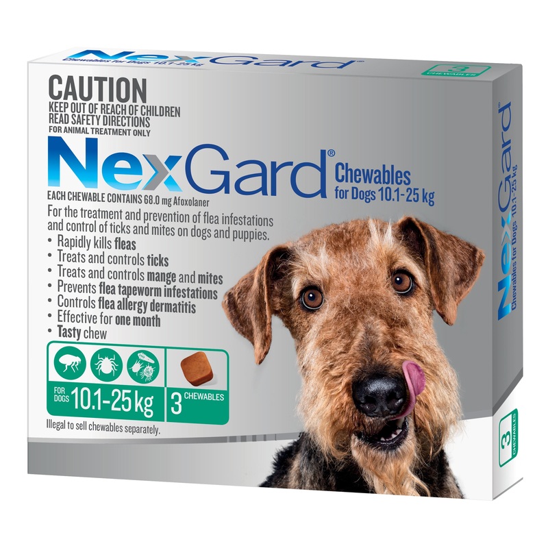 Nexgard Medium Dog 10.1-25kg|3 Pack|6 Pack