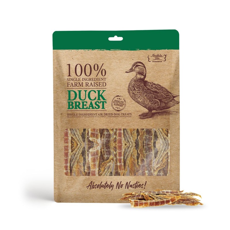 *DONATION TO LOVE THE VOICELESS* Absolute Bites Air-Dried Duck Breast 110g