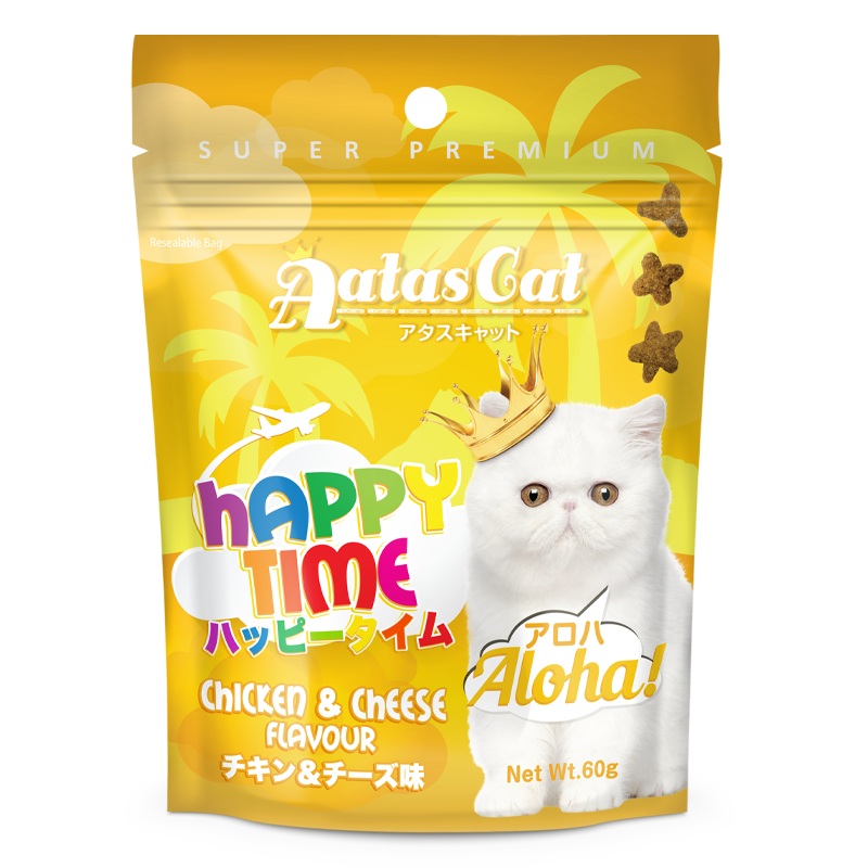 Aatas Cat Happy Time Aloha! – Chicken & Cheese 60g