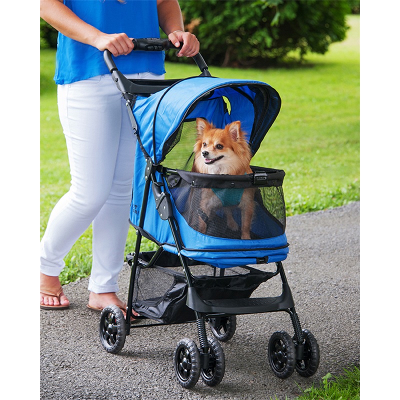 Pet Stroller No Zip Blue