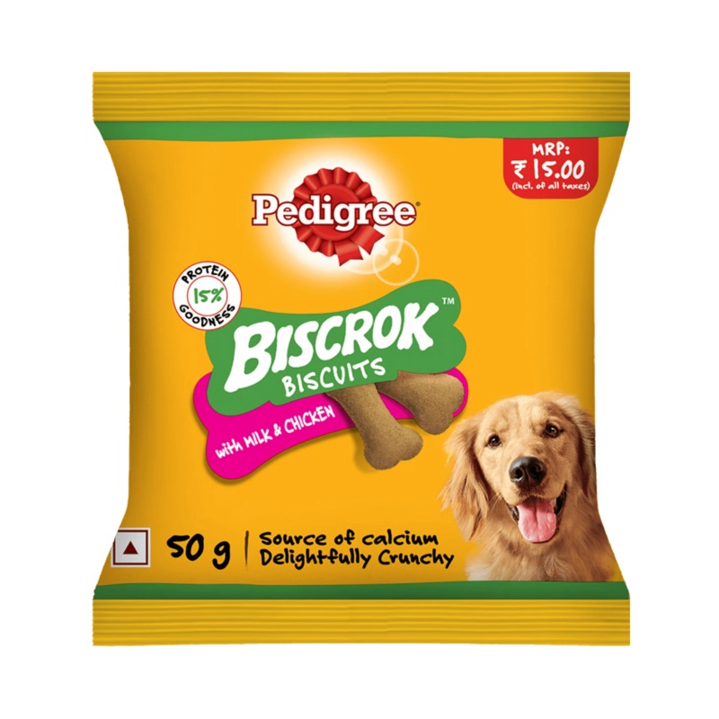 PEDIGREE BISCROK MILK & CHIC BISCUITS (S)