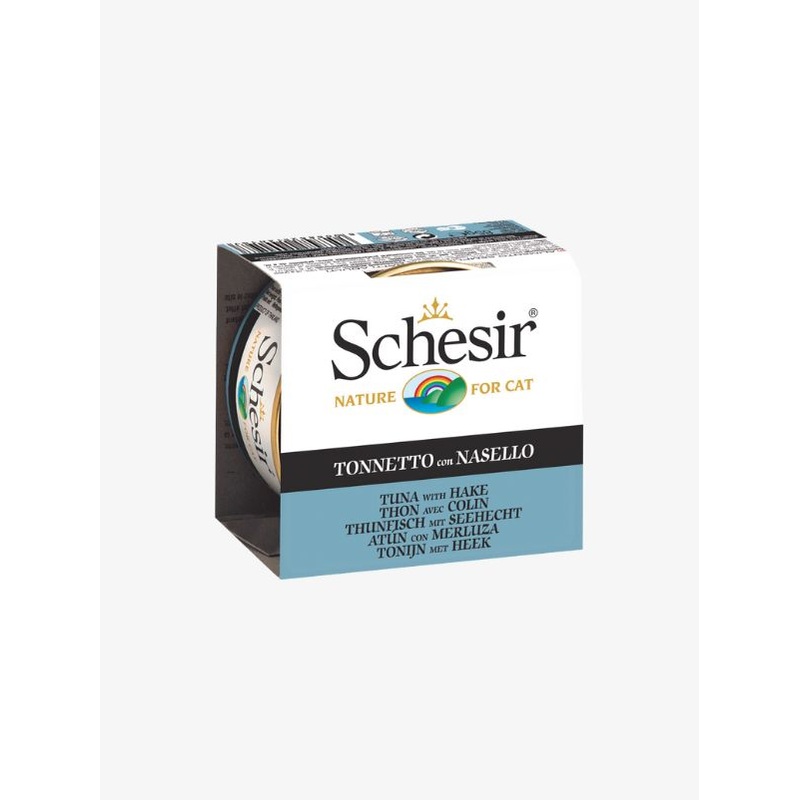 Schesir Tuna with Hake Canned Cat Food 85g