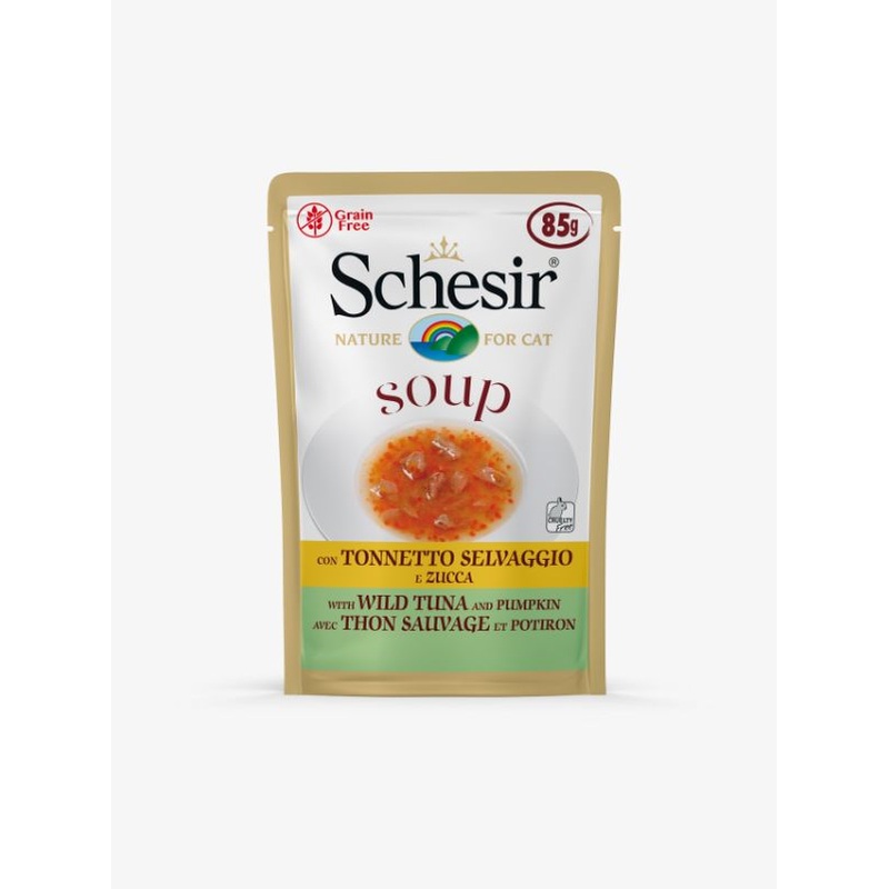 Schesir Wild Tuna & Pumpkin Soup For Cats 85g