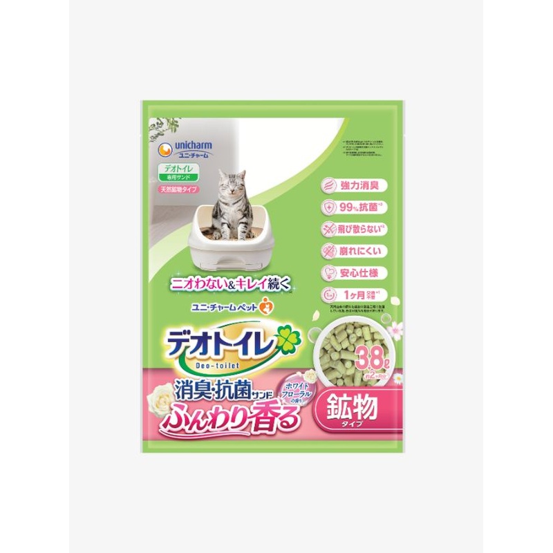 Unicharm Pet Deo-Toilet RF.S Floral Pellets  [Size : 3.8L]