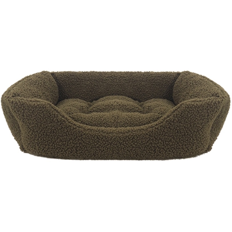 GREEN PILE FLEECE BED