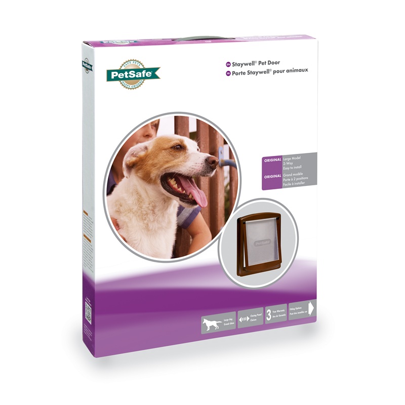 PetSafe Staywell Original 2-Way Pet Door, Large, Brown