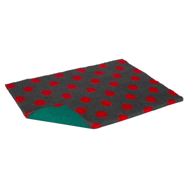 Vet Bed Original Charcoal Red Dot Per Foot