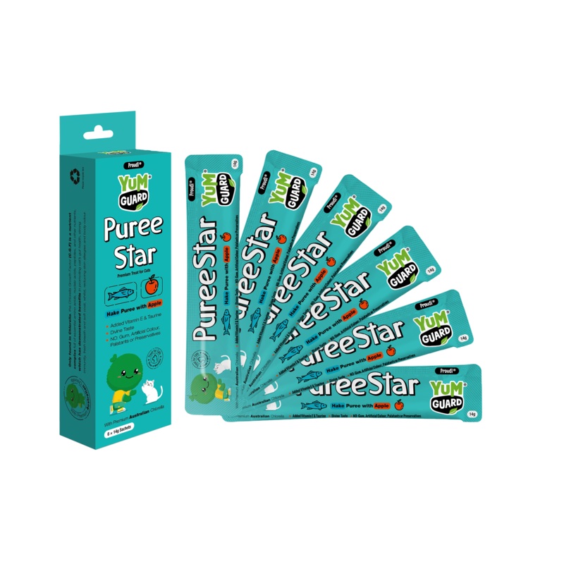 Yumguard Puree Star – Hake with Apple 14g x 6