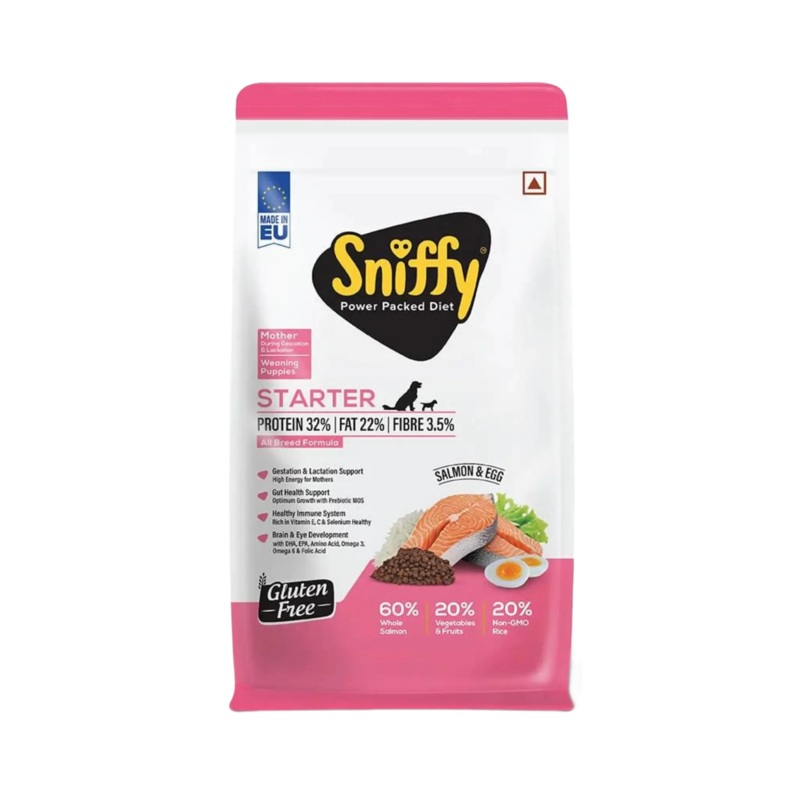 SNIFFY STARTER SALMON & EGG DRY FOOD (S)