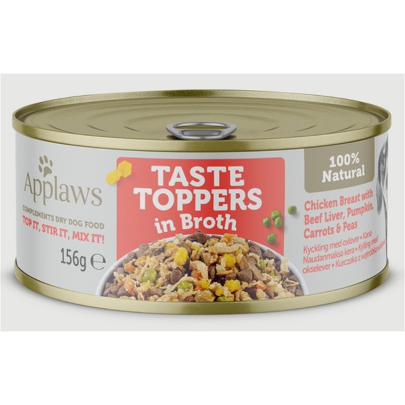 Applaws Dog Toppers Chicken Beef Liver 156g