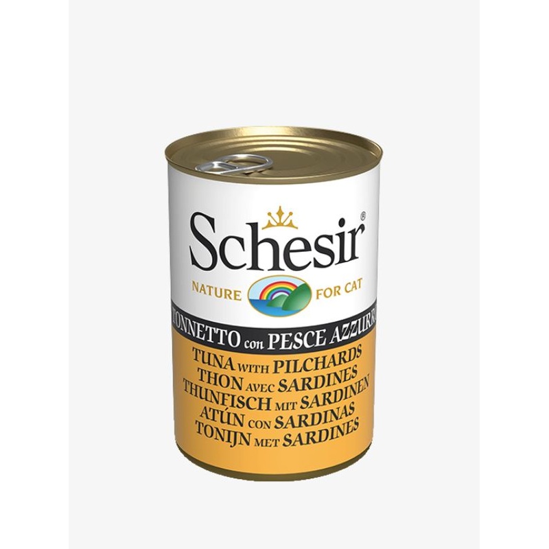 Schesir Tuna with Pilchards Cat Canned Food 140g