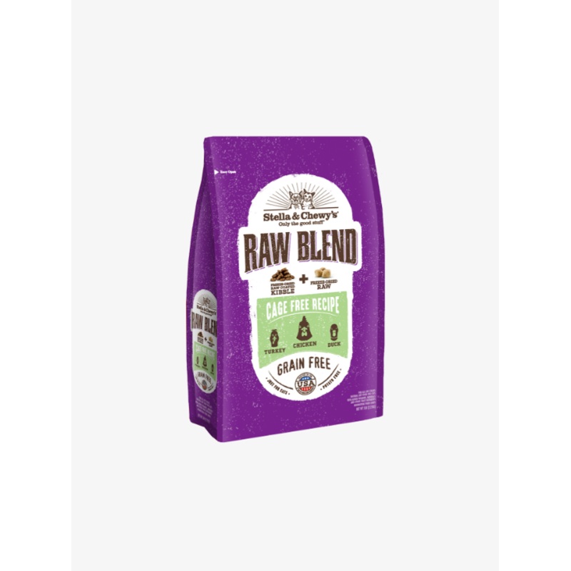Stella & Chewy Cat Grain-Free Raw Blend Kibbles Cage-Free (Turkey, Chicken & Duck Recipe) (2 Sizes)