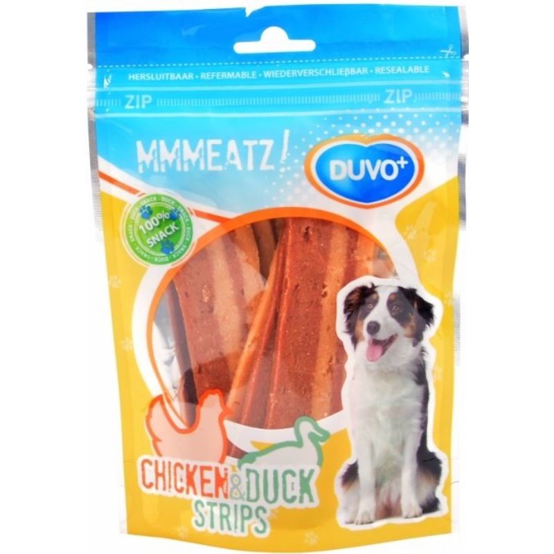 CHICKEN & DUCK STRIPS 100G