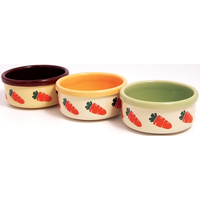 5 IN CERAMIC CARROT BOWL