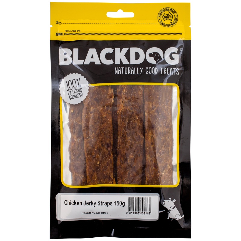 Blackdog Chicken Jerky Straps|150g|800g