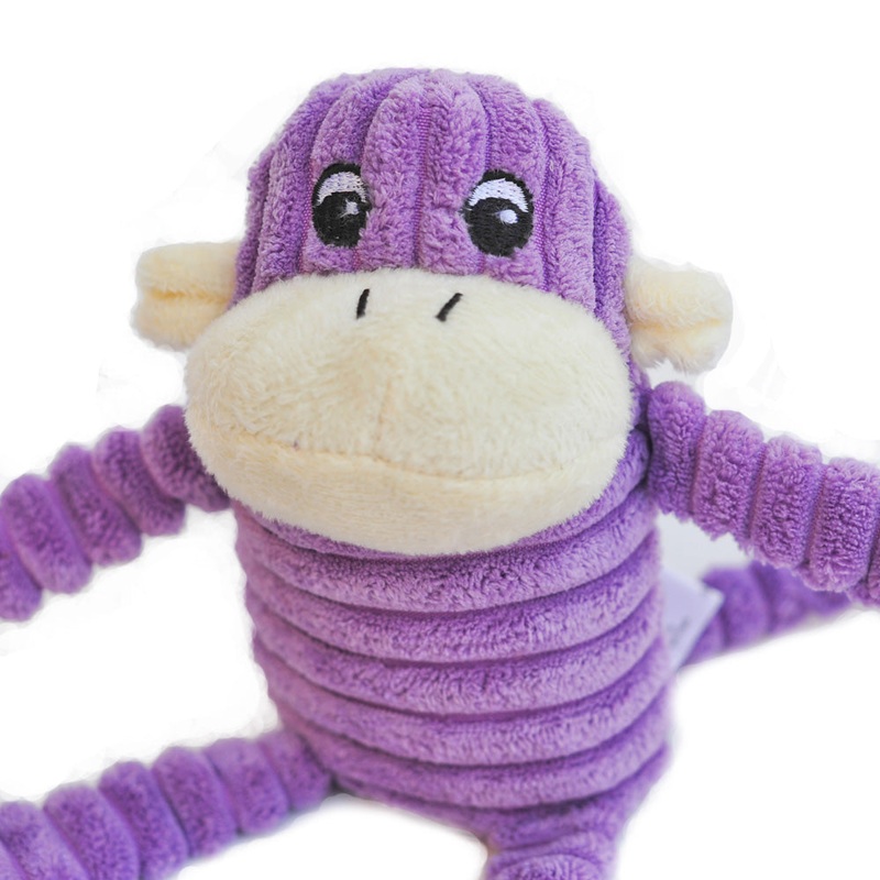 Spencer Crinkle Monkey|Small Pink|Small Purple|Large Brown|X Large Brown