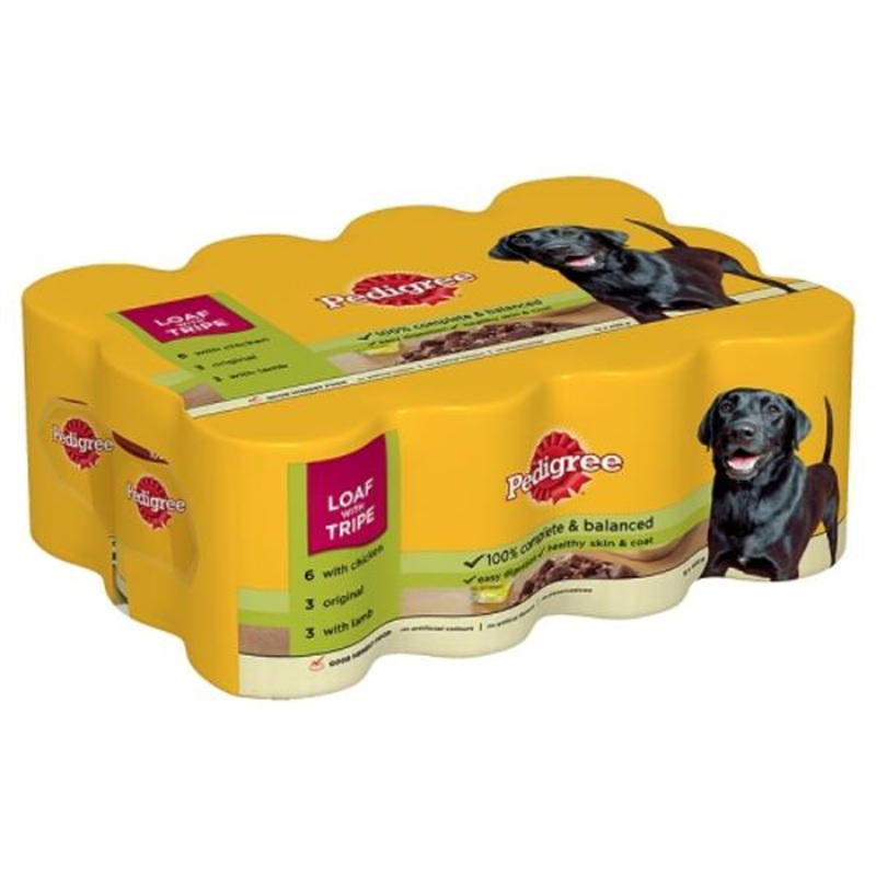 PEDIGREE Dog Tins Mixed Selection in Loaf 12x400g