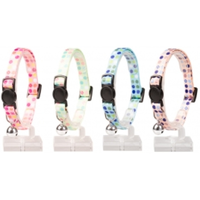 CAT COLLAR CANDY NYLON|PINK|WHITE|BLUE|LIGHT PINK