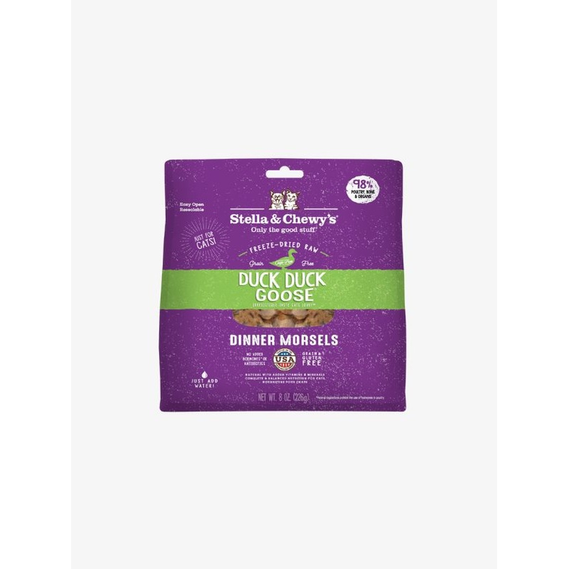 Stella & Chewys Freeze Dried Raw Dinner Morsels  Duck Duck Goose (2 Sizes)