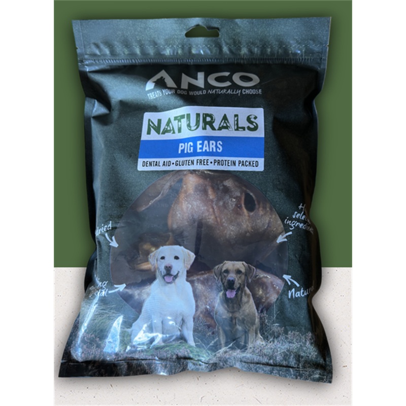 Anco Naturals Pig Ears 5pk