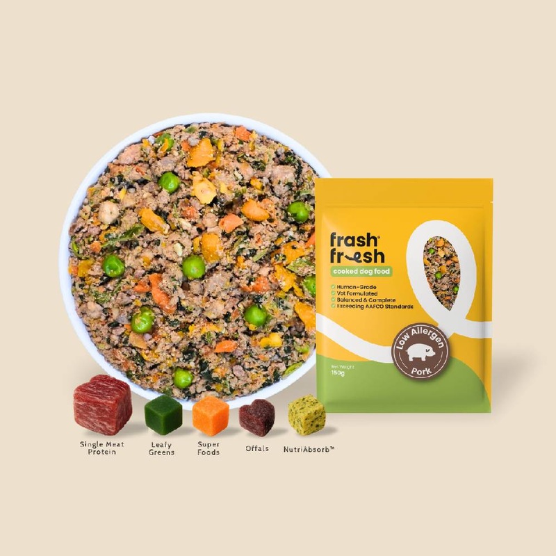 *FROZEN* Frashfresh Cooked Dog Food Low-Allergen Pork 150g